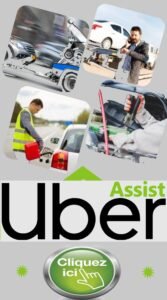 Clicquer ici remorquage uber assist assistance routieres application
