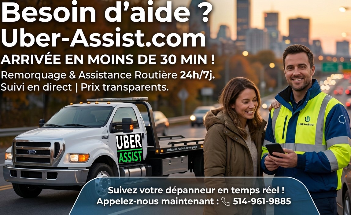 Page concentre couverture Uber-assist.com service de remorquage et d'assistance routièrews