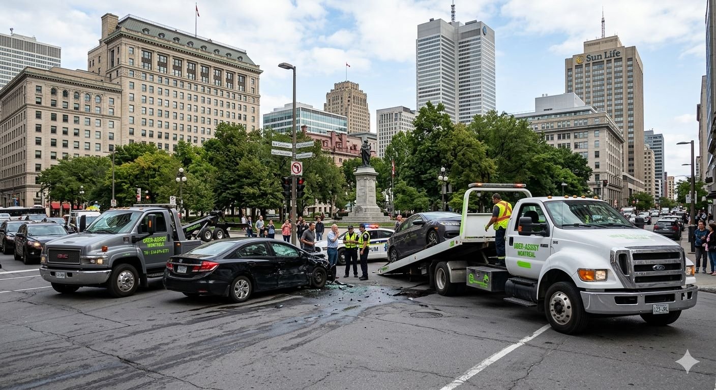 Remorquage Uber Assist service de assistance routieres en cas de collision